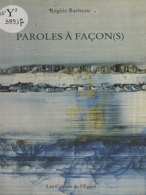 cover image of Paroles à façon(s)